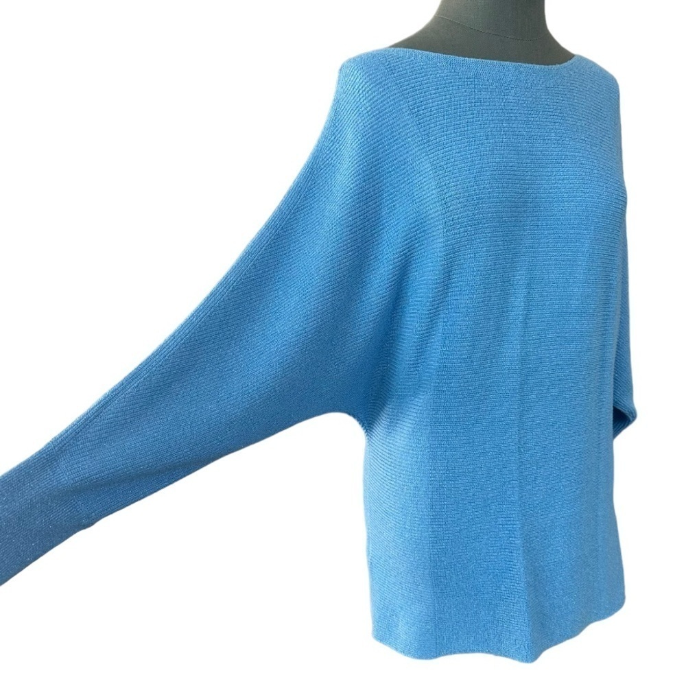 Tommy Bahama Blue and Silver Relaxed Fit Pullover Sweater - Picture 3 of 6
